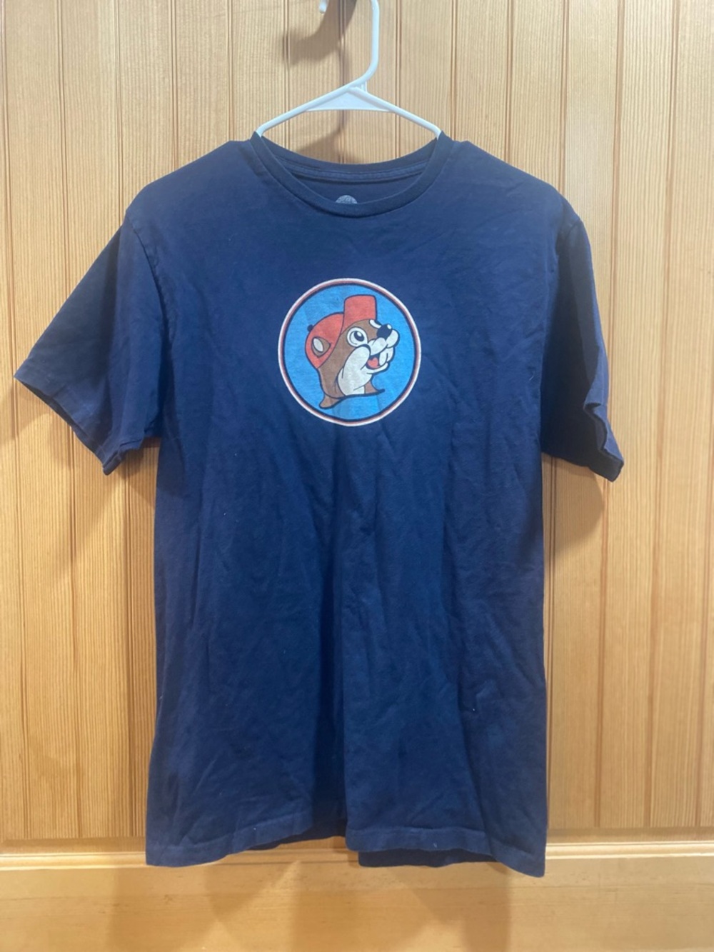 Buc-ee's Navy Logo Tee - Beaver Logo Front & Back - Picture 2 of 7